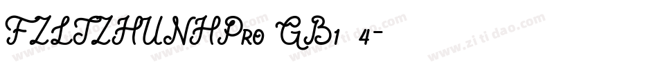 FZLTZHUNHPro GB1 4字体转换